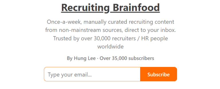 recruiting brainfood